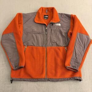 The North Face Jacket Mens Large Burnt Orange Denali Fleece Full Zip Outdoor